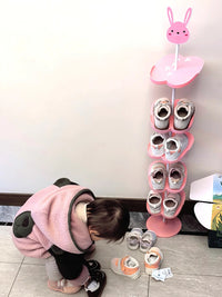 儿童鞋架宝宝家用门口童鞋收纳盒小孩简易小型鞋子鞋盒省空间神器