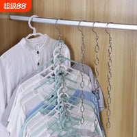 不锈钢衣柜收纳链多功能收纳挂钩衣服架子卧室衣架晾衣链挂衣加长