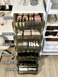 化妆品收纳盒桌面置物架抽屉式多层放甲油胶收纳柜放美甲储物柜子