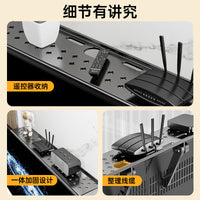 免打孔冷轧钢电视机顶盒置物架隐形收纳神器盒路由器支架壁挂托架