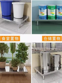加厚不锈钢工作台拆装防潮垫高架厨房增高矮支架台子商用落地底座