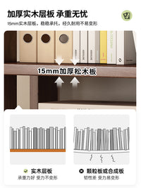 实木转角书架落地置物架墙角窄缝柜儿童家用收纳柜子客厅简易书柜