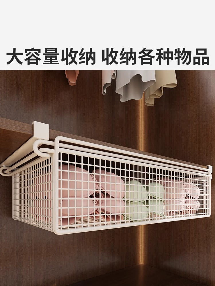 柜内置物架悬挂收纳架内衣内裤收纳盒可抽拉储物架分层架大容量 白色大号