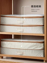 衣服收纳箱可压缩被子羽绒服家用换季衣物整理箱衣柜收纳储物神器