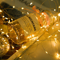 彩灯灯串生日快乐led灯串摆摊氛围灯创意礼盒小夜灯星星灯装饰灯 温馨暖白系列2米20灯 数量1个【三种亮灯模式可选自带电池】