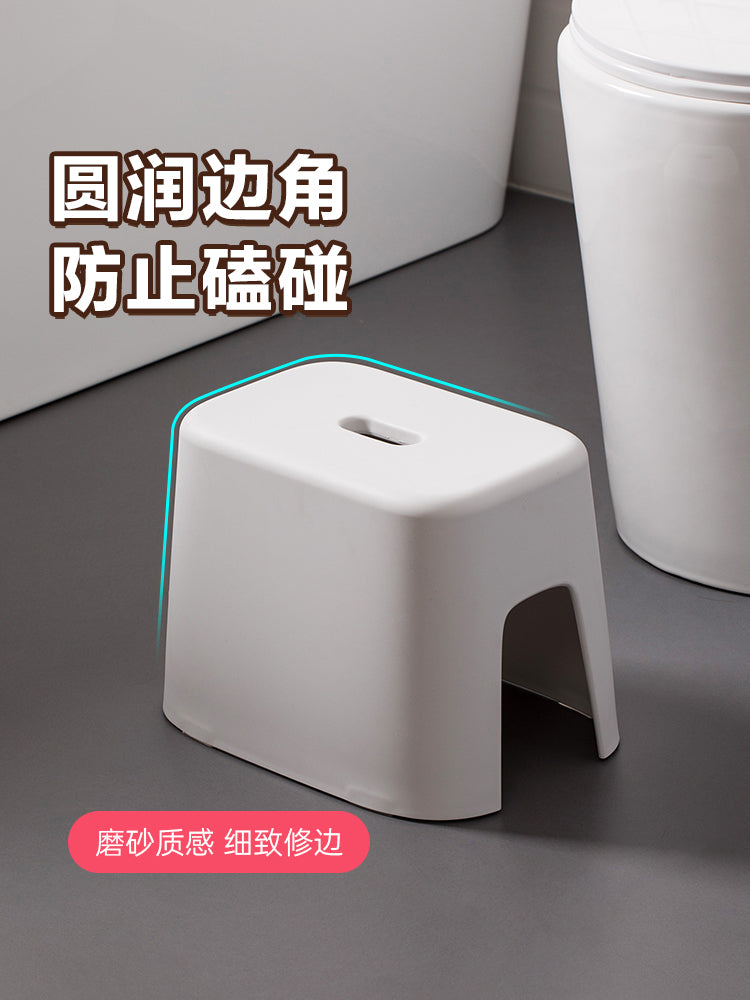 茶花塑料小凳子板凳家用防滑胶凳脚踏加厚防滑凳浴场矮凳洗澡浴室