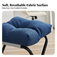 Soft padding Upholstered Footstool Ergonomic Support Padded Low Stool space-efficient Size Footrest Space-Saving for Office Workers, Homeowners, Under Desk, Study Room, Bedroom, Entryway