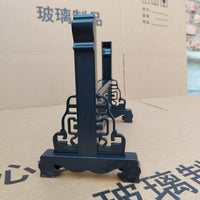 高档伸缩塑料材质相框底座26.5至38.5厘米通用型底座客厅摆件黑色