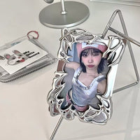 无属性电镀异形卡套高级感ins小卡拍立得酷酷女孩3寸照片相框摆件