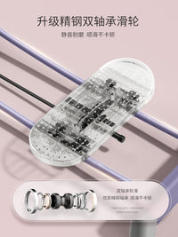 盆底训练器瘦身静音滑雪机瘦腿夹腿美大腿神器内侧腿部底锻炼肌肉 新升级 豪华款-粉/一秒折叠/加粗钢管/瘦腿提臀