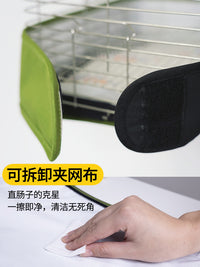 咕噜Purrpy鸟笼鹦鹉外出笼虎皮牡丹可拆卸户外外带鸟笼子观赏背包 绝绝紫【送底网+食碗+站杆】 鸟笼+官方配件【304材质+不锈钢食碗+站杆】