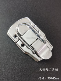 新品婚庆航空箱五金配件带钥匙胶芯铜芯中工具锁无匙边孔平底挂锁