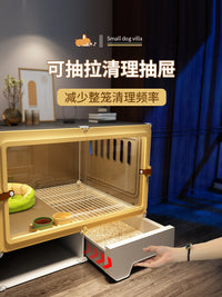 宠物小狗笼子小型犬带厕所分离狗窝豪华别墅一室一厅一卫厕所一体