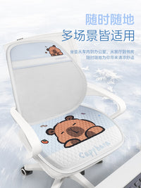 2025新款汽车坐垫夏季单片蜂窝凝胶凉垫透气卡通可爱座椅通风座垫