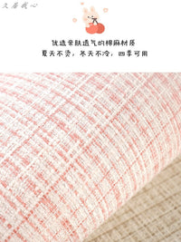 汽车坐垫四季通用亚麻女神款座垫suv座椅套车载可爱冬季半包座套