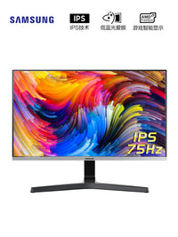 三星24英寸电脑显示器高清液晶台式屏幕S24R350FZC 办公超薄75HZ