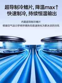 2025新款夏季汽车通风坐垫半导体制冷透气座垫改装吸风空调座椅套 A 【冰影白尊享版】10核寒冰引擎★自动启停★主动降噪