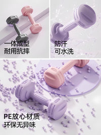 哑铃女士健身器材家用小哑铃2KG一对瘦肚子杠铃壶铃儿童包胶哑铃