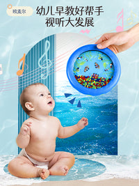 奥尔夫打击乐器海洋鼓专业木制海浪鼓仿声乐器早教儿童玩具手拍鼓