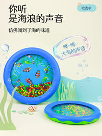 奥尔夫打击乐器海洋鼓专业木制海浪鼓仿声乐器早教儿童玩具手拍鼓