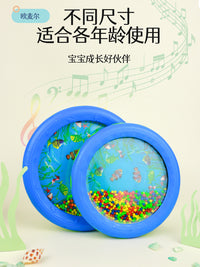 奥尔夫打击乐器海洋鼓专业木制海浪鼓仿声乐器早教儿童玩具手拍鼓