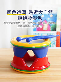 Tolo宝宝小鼓玩具儿童奥尔夫打击乐器婴儿拍拍鼓敲击9-12月1-3岁