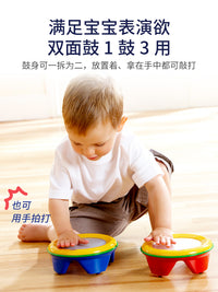 Tolo宝宝小鼓玩具儿童奥尔夫打击乐器婴儿拍拍鼓敲击9-12月1-3岁