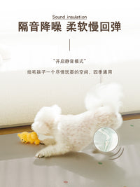 宠物地垫pvc防水防尿专用喂养猫咪餐垫狗狗笼子睡垫隔凉免洗地毯 Y海洋碎冰【一抹净】 100cm*120cm