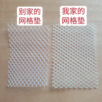 兔笼脚垫防卡脚网格垫子宠物垫荷兰猪小宠塑料通用垫脚板防滑网垫 0.8孔洞白色 100*60厘米