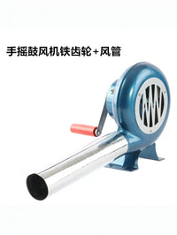 手摇鼓风机手动吹风机户外烧烤吹炭家用点火助燃风轮小型便携包邮