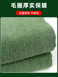 正品毛巾被军绿色制式毛巾毯四季盖毯蓝色毛毯单人军绿毯被薄毯子