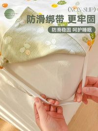 全棉酒店隔脏睡袋旅游必备用品纯棉旅行床单被套便携式一体旅睡宝 全棉睡袋-绿茵 160x200cm