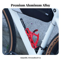 Aluminum Alloy Water Bottle Holder Position Adjuster Anodized Finish Adjustable Cycle Bottle Holder Mount Lightweight Design for Bikepacking