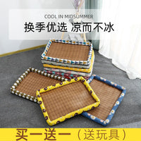 狗窝猫窝夏天凉席狗狗窝宠物用品泰迪小型中型犬狗床垫子四季通用 S-小型40*30【建议5斤内】 2025夏日新升级-加厚凉席窝【蓝鲸鱼】送玩具