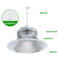 上海亚明led工矿灯厂房灯鳍片工厂仓库车间照明灯200W工业吊灯罩 亚明超亮工矿灯-150w（送吊链+挂钩）白光【足瓦165颗灯珠】