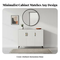 Fluted Door Tipping Cabinet Light Luxury and aesthetic Shoe Organizer Space-Saving Slim outline for Design connoisseurs, Foyer