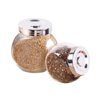 Clear Glass Storage Jars with Airtight Seal for Dry Food, Tea, and Snacks