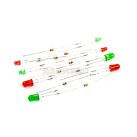 led灯珠3mm/5mm发光二极管插座电源指示信号灯220v 氖灯带电阻257