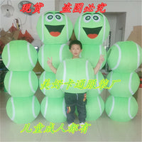 成人儿童足球篮球道具卡通服装乒乓球排球网球学校运动会表演服现