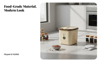 Moisture-Proof Rice Storage Container Multi-Purpose Large Capacity Flour Box Safe for Kitchen, Pantry