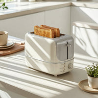 2-Slice Toasting Appliance High-Lift Automatic Toasting Appliance Easy to Clean for Kitchen, Apartment
