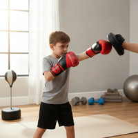 Kids & Adult Boxing Training Set with Gloves, Focus Mitts, and Kick Pads for Combat Sports