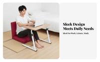 Mobile Laptop Desk Space Saving Mobile Couch Desk Versatile Adjustable Bedside Table for Remote Workers, Professionals, Bedroom, Dorm Room, Study