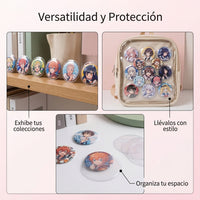 Round Transparent PVC Badge, Photocard Holder for ID, Plastic Protector for Identification Badges, Use at Events