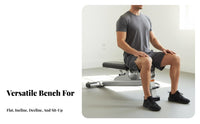 Incline Decline Bench Thick Padded Cushion Incline Decline Flat Bench Quick Adjustment for Bodybuilders