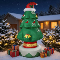 Inflatable Christmas Tree with Stakes Outdoor Inflatable Christmas Tree Quick Setup Decoration for Families, Homeowners, Yard, Garden