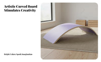 Sensory Training Wooden Balance Board Improves Core Strength Kids Wobble Board Natural Wood Child-Centered Rocker Unrestricted-Ended Play for Toddlers