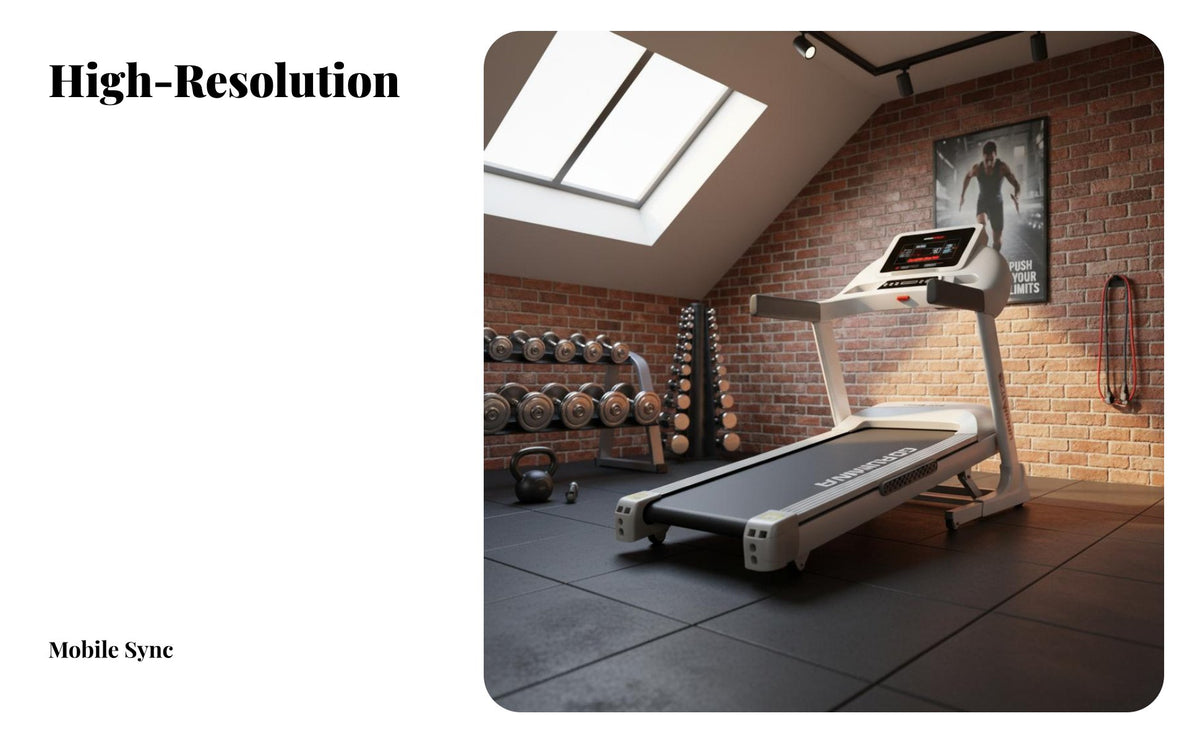 Space-Saving Foldable Incline Treadmill Quiet Engine Electric Home Treadmill Heavy Duty Collapsible Running Machine LED Display for Apartment