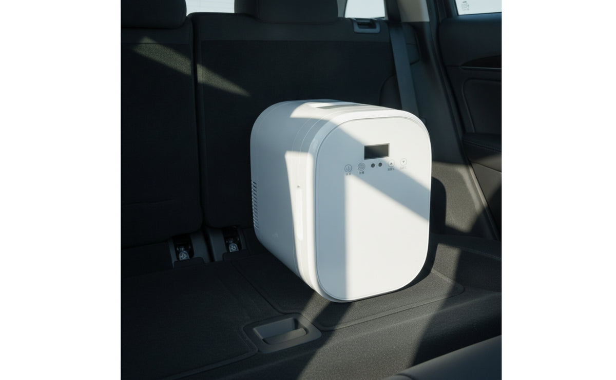 Compact Mini Fridge with Digital Control Quiet Mini Fridge Versatile Thermoelectric Cooler Sleek for Students, Car