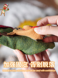 圣诞节装饰品圣诞袜礼物袋主题摆件场景氛围布置拍摄道具小挂件 针织亮片老人